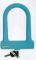 ART.LU 15 A Lucchetto ad arco Fixed Lock in silicone azzurro 76 mm. x 128 mm